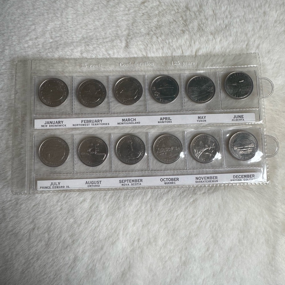 Canadian Confederate 25 Cent Coin Collection